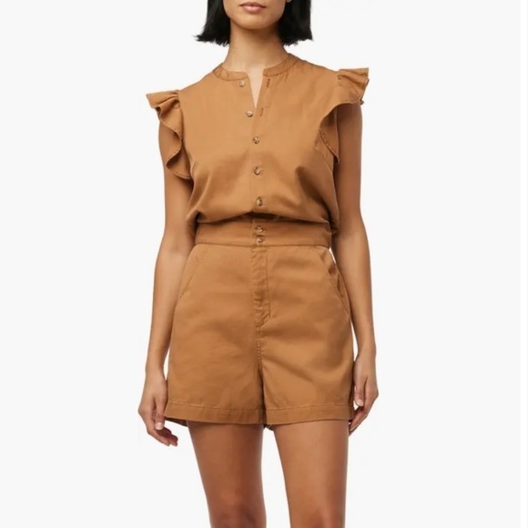 New!‎ Joe’s Jeans Flutter Sleeve Romper - Picture 1 of 10